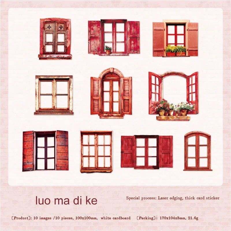 

Набор стикеров Jianwu Tales By Window Series