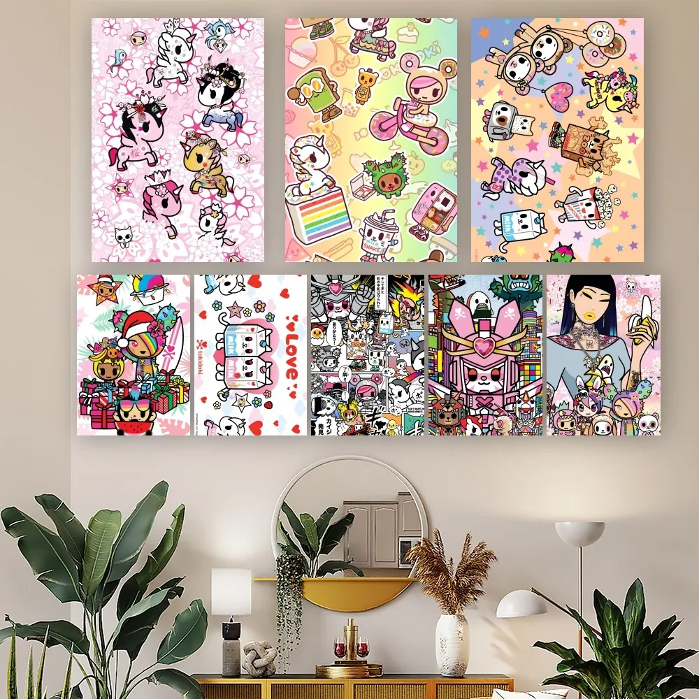 Настенные наклейки Tokidokis постер с единорогом для украшения гостиной и дома