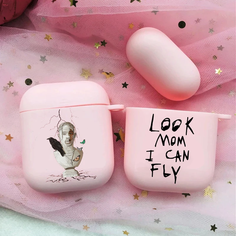 

Travis Scott Huncho Jack ASTROWORLD Soft silicone TPU Case For AirPods Pro 2 1 2 3 Pink Wireless Bluetooth Earphone Box Cover