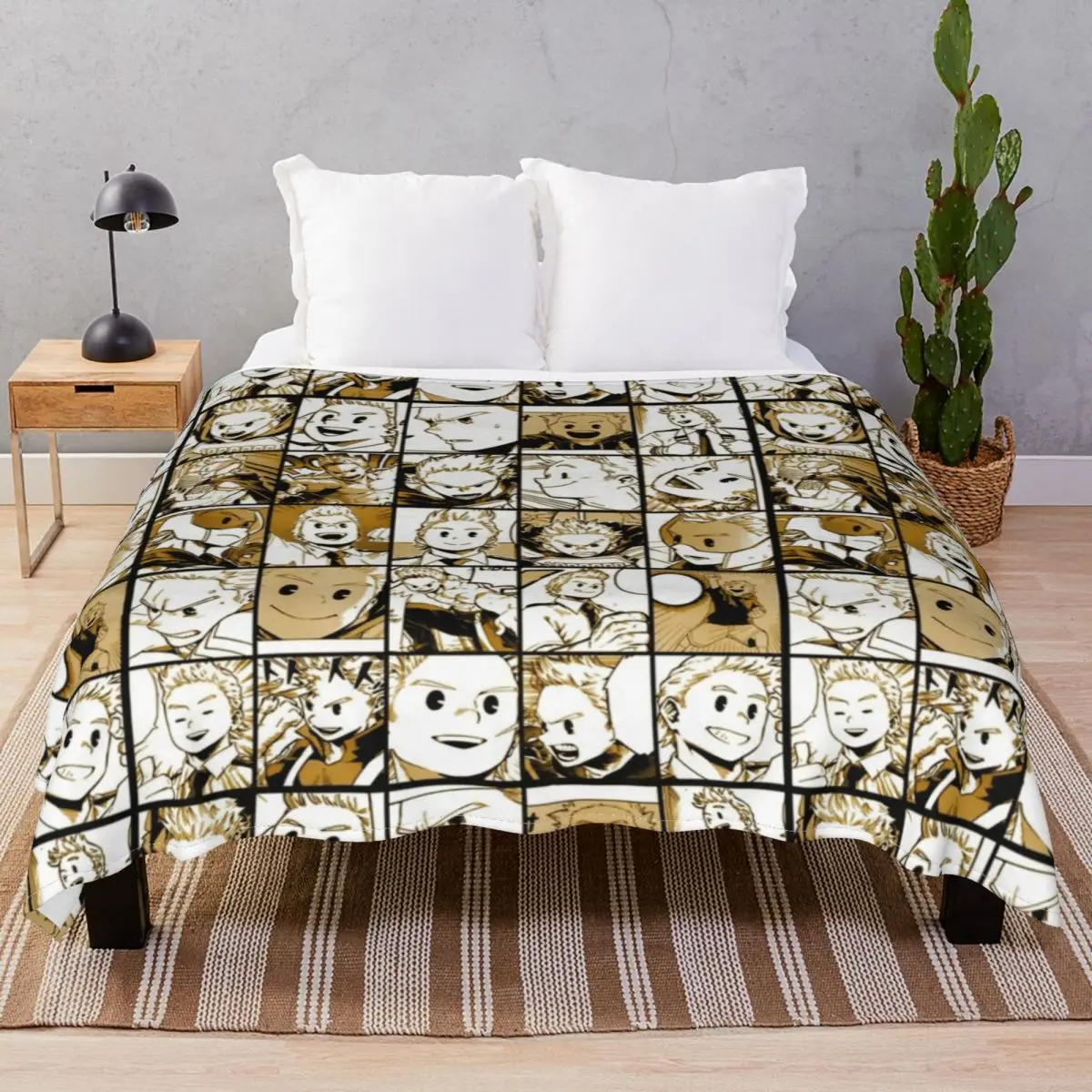 

Mirio Togata Collage Blankets Coral Fleece Plush Decoration Warm Throw Blanket for Bed Home Couch Travel Office