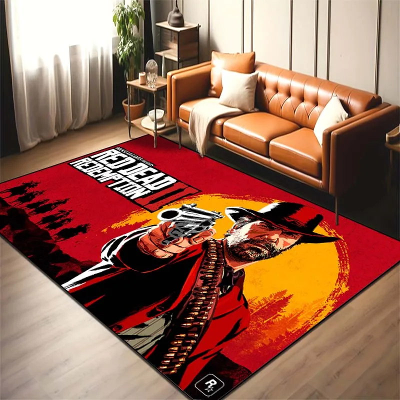 Коврик R-Red Dead выкуп прикроватный напольный коврик для гостиной спальни ванной 15