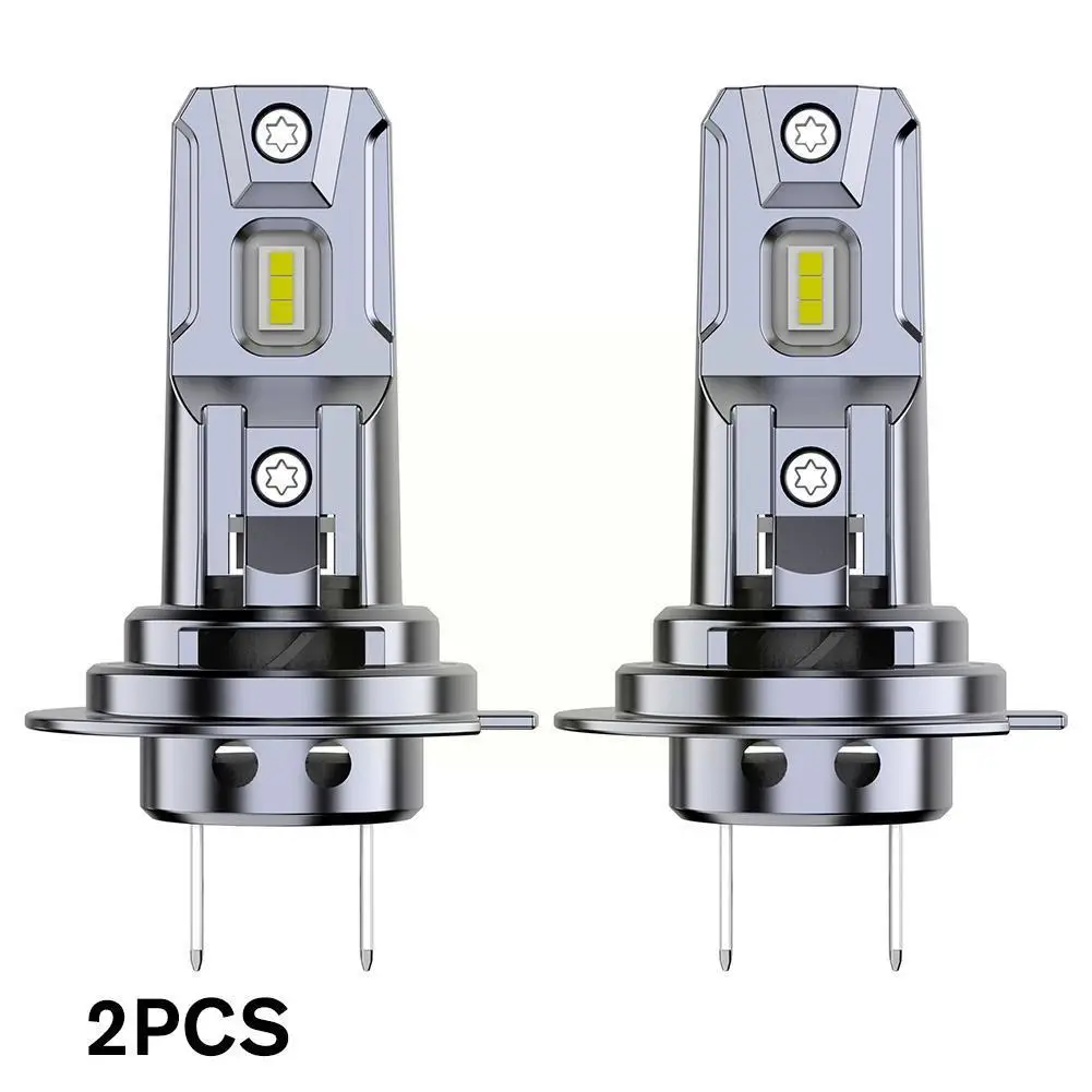 

2PCS H7 LED HeadLight Bulbs 1:1 Size Car Headlight Lamp Turbo Auto Bulbs 12000LM 40W Mini Head Lamps L8D1
