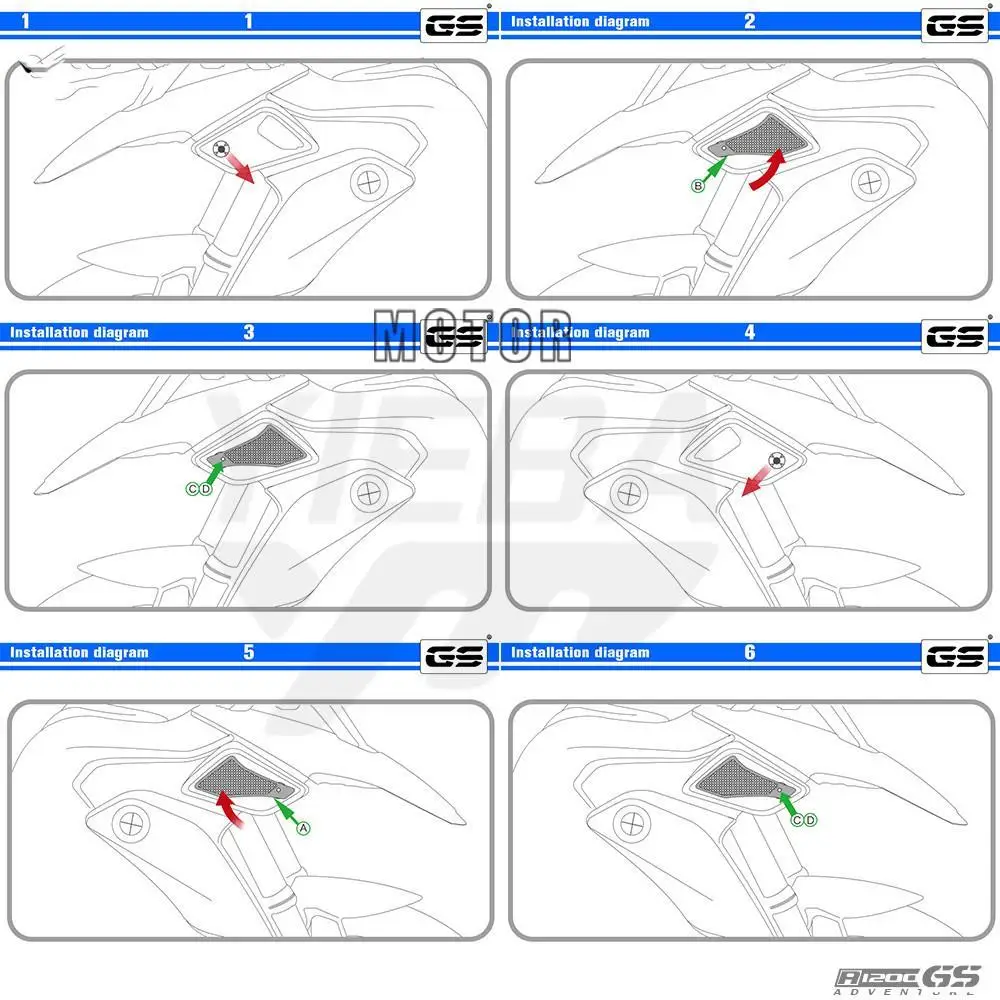 R1200GS ADV ADVENTURE 2013 2014 2015 2016 Защитная решетка воздухозаборника R1200 GS Мотоцикл 1200 Для BMW