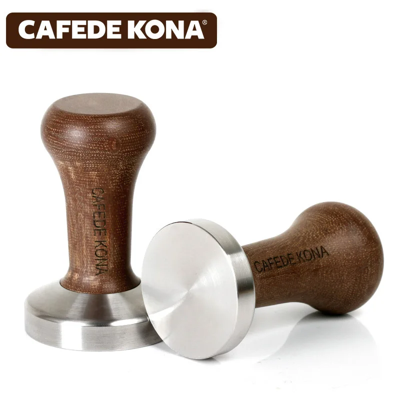 

Кофейный порошок из массива дерева CAFEDE KONA, молоток из нержавеющей стали для эспрессо, кофейный порошок, молоток для отжима кофе, коврик для д...