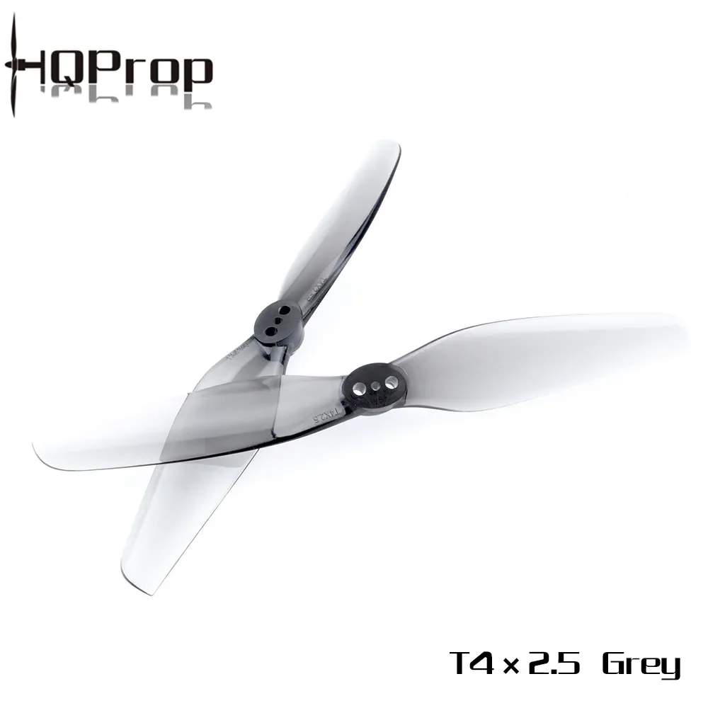 

6 пар (6CW + 6CCW) HQPROP T4X2.5 4025 2 Лопасти PC Propeller для FPV Freestyle 4-дюймовая зубочистка Micro Long Range LR4 Drones Explorer