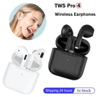 Оригинальные беспроводные наушники Air Pro 4 TWS, Bluetooth наушники, наушники-вкладыши с зарядным чехлом, Спортивная гарнитура для смартфонов