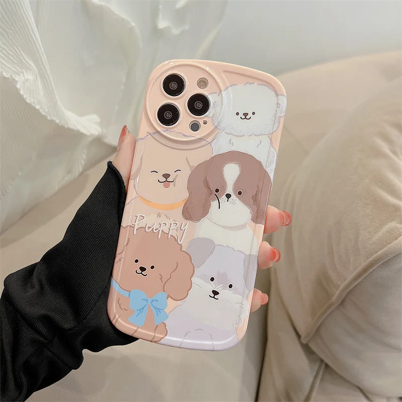 Чехол для телефона iphone 11 12 13 Pro Max простой милый Силиконовый противоударный чехол