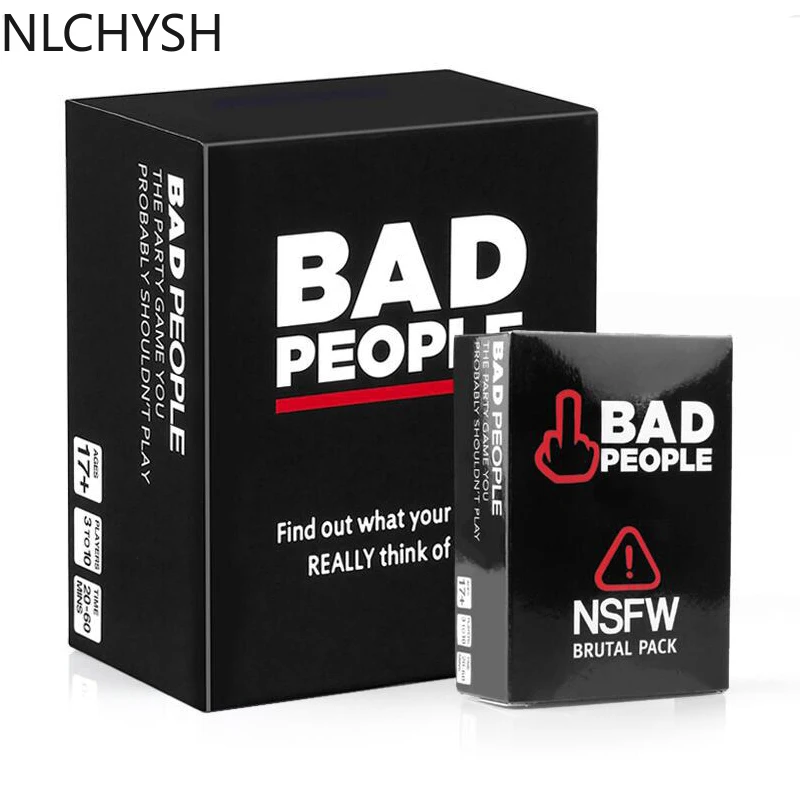 Hot Selling Bad People Party Game The Party Game You Probably Shouldn't Play And The NSFW Expansion Pack