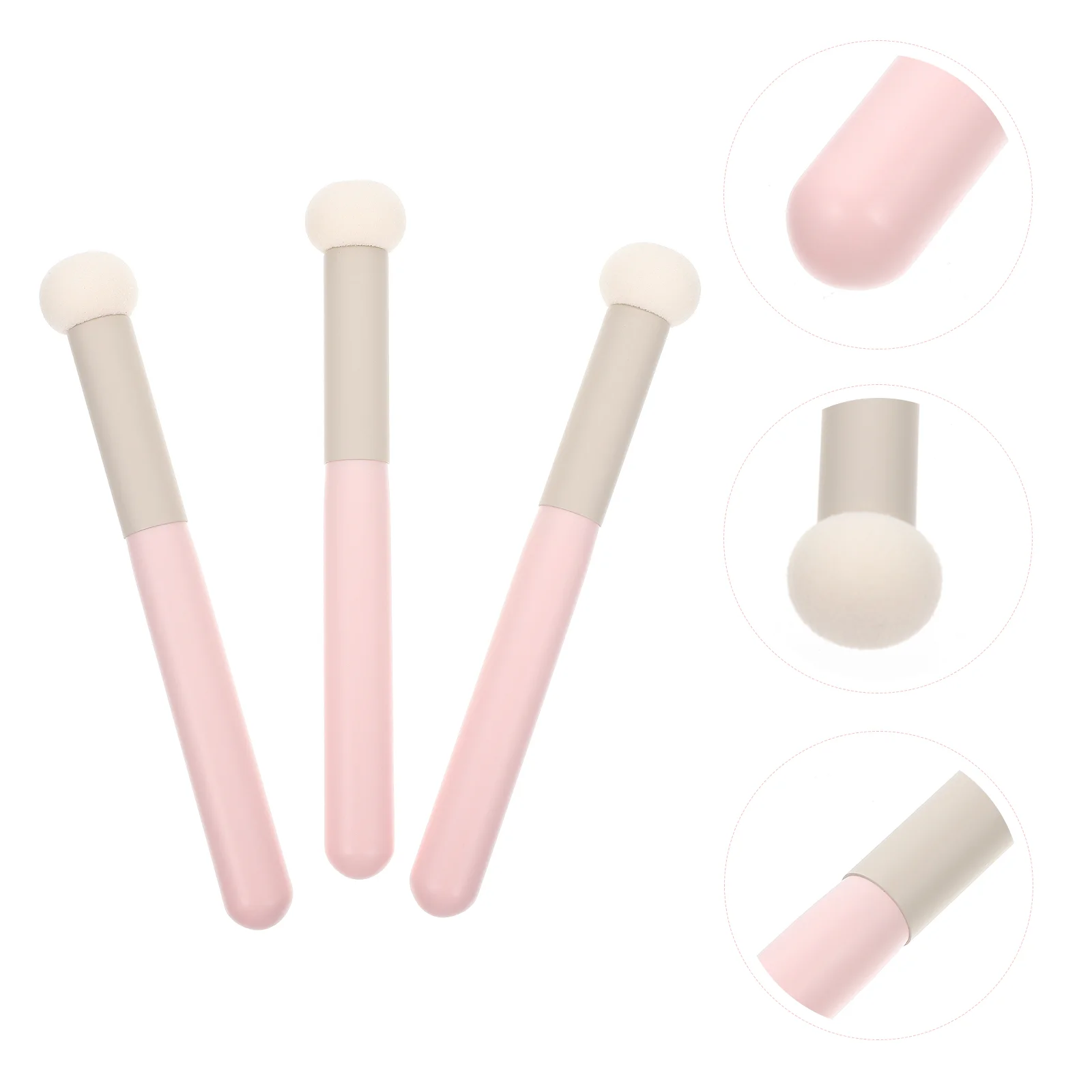 

3Pcs Blending Makeup Brush Under Eye Concealer Brush Under Eye Brush Nose Brushes Powder Brushes Loose Powder Puff
