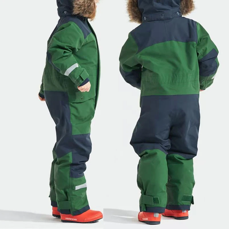 Kids Ski Suit Winter Girls Skiing Sets Overalls Boy Children Snowboard Snow Suits Waterproof Tracksuit Kids Outdoor Clothes