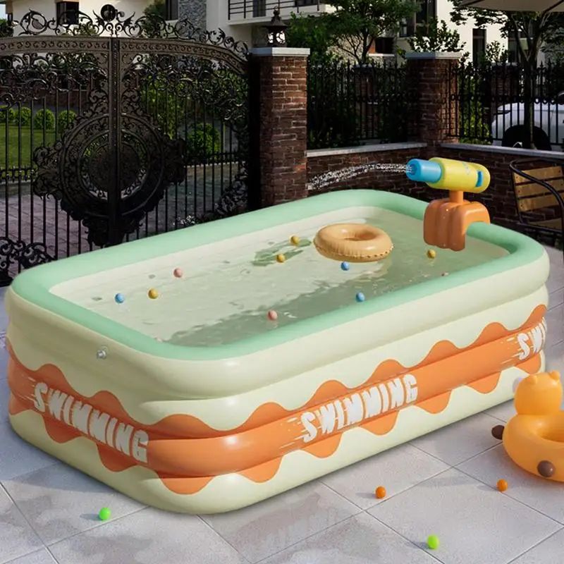 

Family Kids Swimming Pool Portable Inflatable Pool Summer Water Pool Baby Outdoor Garden Swimming Adults Children Bathing Pool