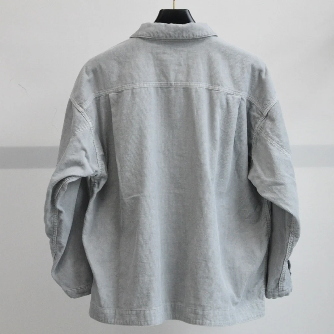 Quality CE. High Corduroy Washed Gray Zipper Fashion JACKET 1:1 CAVEMPT Women Jacket Cav Empt Men Clothing