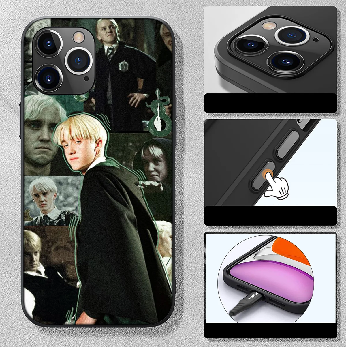 Мягкий чехол HA61 Draco Malfoy для Xiaomi Redmi Note 11 11s 10 10s 9 9s 10t 8T 8 7 6 Pro Max