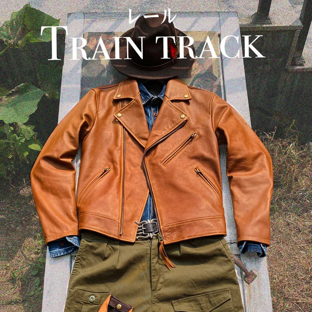 

Роскошная Высококачественная Тяжелая натуральная итальянская коровья кожа тонкая Классическая воловья кожа стильная куртка