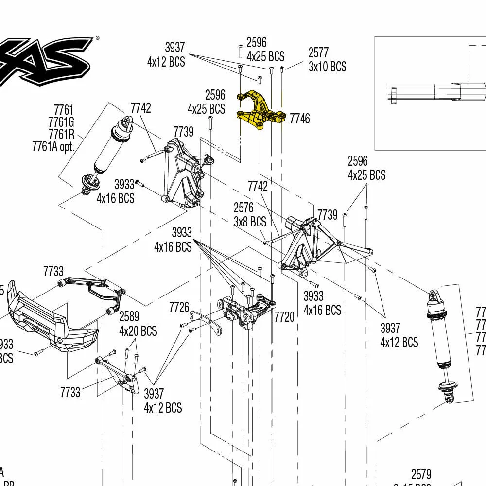 1:5 1Pcs Aluminum Steering Bellcrank Support  Upgrade Parts for RC Car Traxxas XMaxx X-Maxx 6S 77076-4 8S 77086-4 enlarge