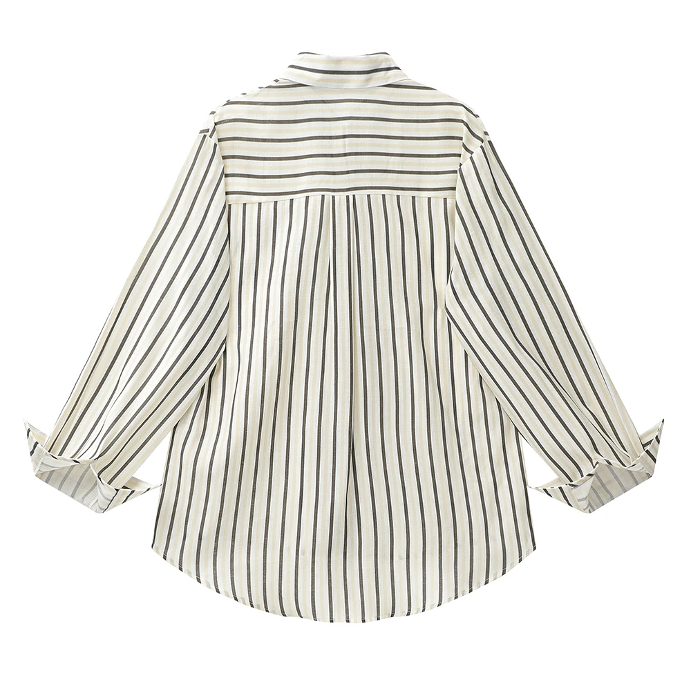 Xinmonlee японские модные рубашки в полоску верхняя одежда женская весенне-осенняя