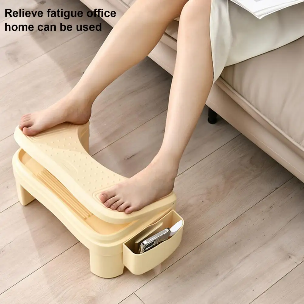 Табурет для унитаза с регулируемой высотой и нескользящим ящиком хранения