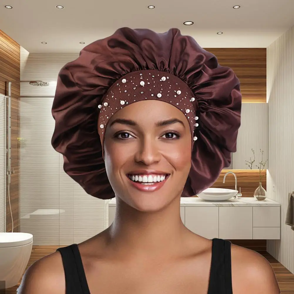 

Модная шапка для сна, цветная головная повязка для волос, эластичный Чехол для волос, портативная