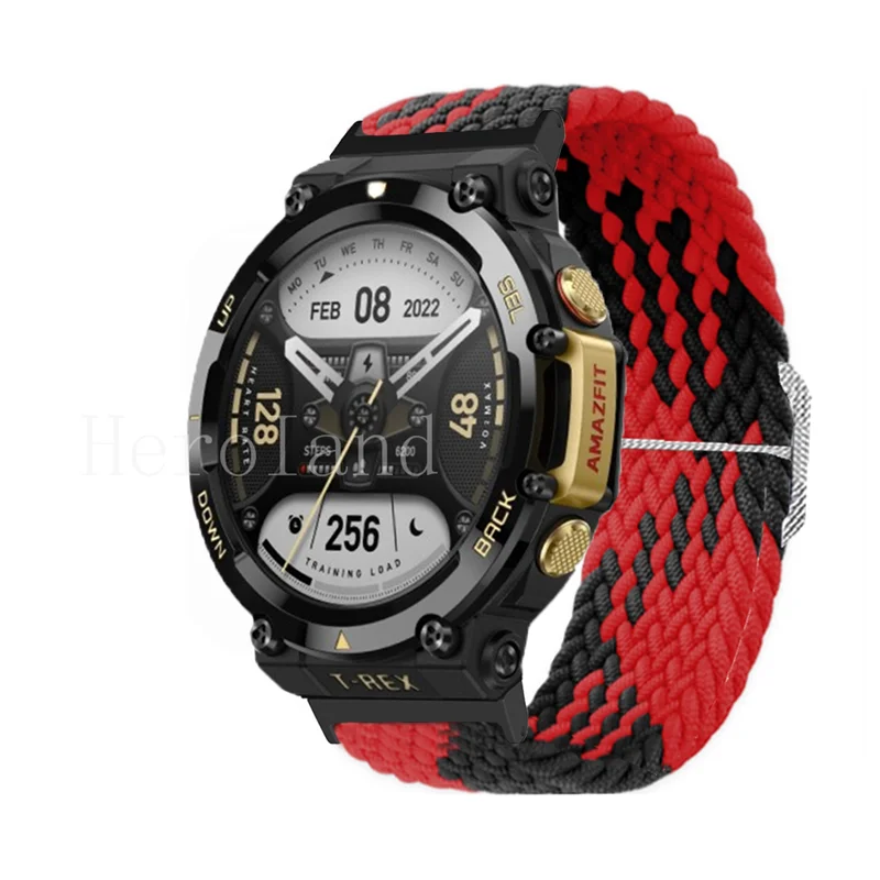 Ремешок нейлоновый для наручных часов Huami Amazfit T-RexproSmart плетеный эластичный