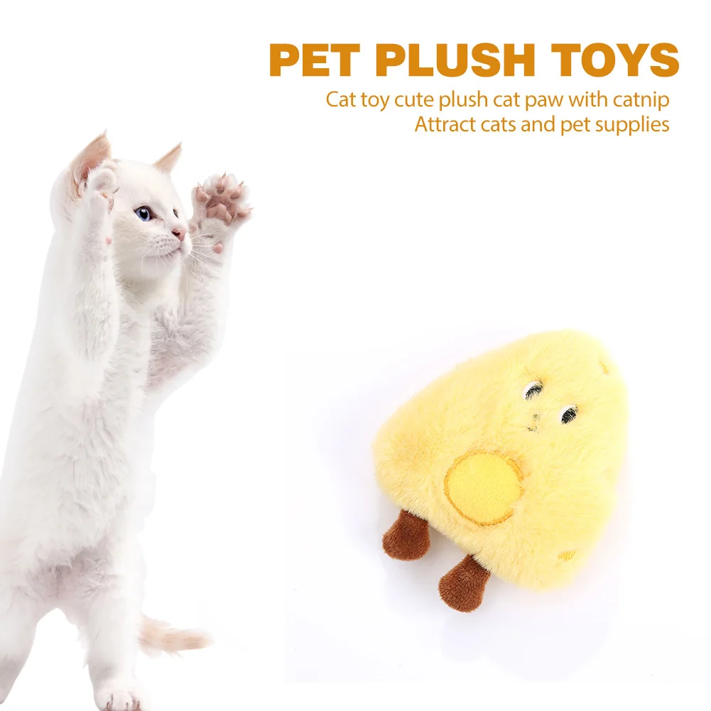 

Food Styling Plush Toy Mini Cute Molar Catnip Toy Fun Interactive Plush Cat Pet Kitten Chewing Vocal Paw Biting Thumb Cat