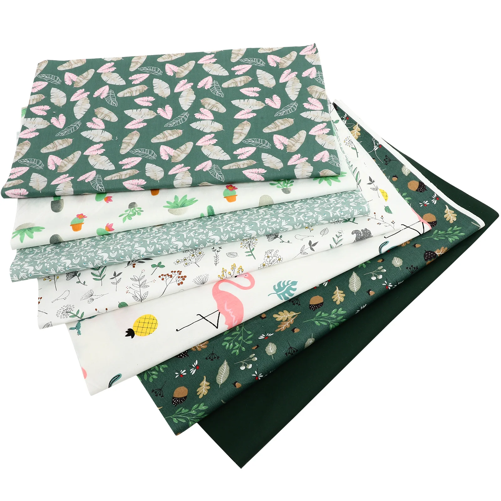 

7 Sheets Home Bundles Quilt Fabric Strips Patchwork Clothes Fabrics Craft Fabrics for Quilting Decorate