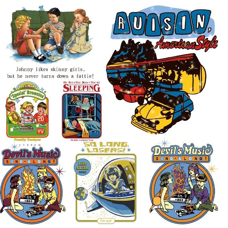 

Iron on Transfers for Clothing Thermoadhesive Patches Fusible Patch Anime Patch Textile Thermo-adhesive Vinyl Fabric Stickers