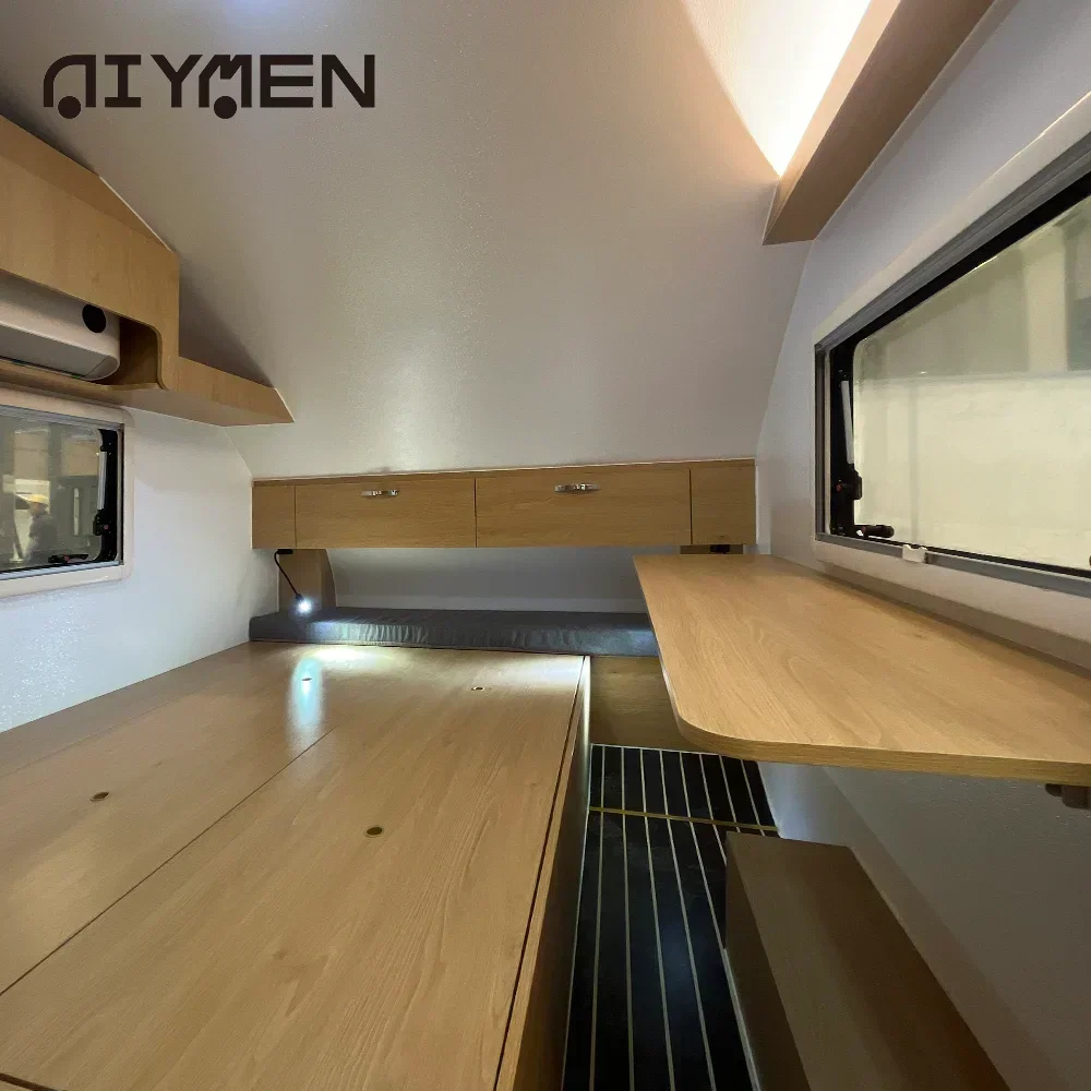 Отделение Campismo luxo pequeno гальваноizado Teardrop Overland Mini Caravana com tejadilho