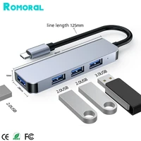 usb hub 3 0 type c 4 in 1 multi port high speed adapter splitter otg for nintendo switch ps3 4 xbox tablet pc laptop accessories