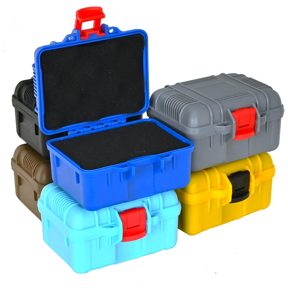 Small Plastic Tool Box Waterproof  Equipment Shockproof Coll
