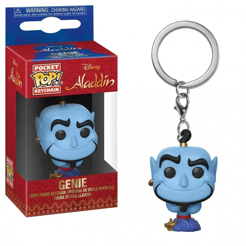 FUNKO POP Disney Карманный поп-брелок JASMIN Aladdin &amp Genie Abu Виниловые фигурки Принцесса