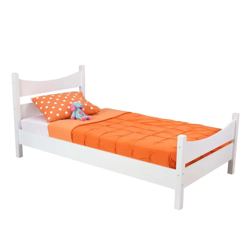 

Деревянная двуспальная кровать, белый цвет