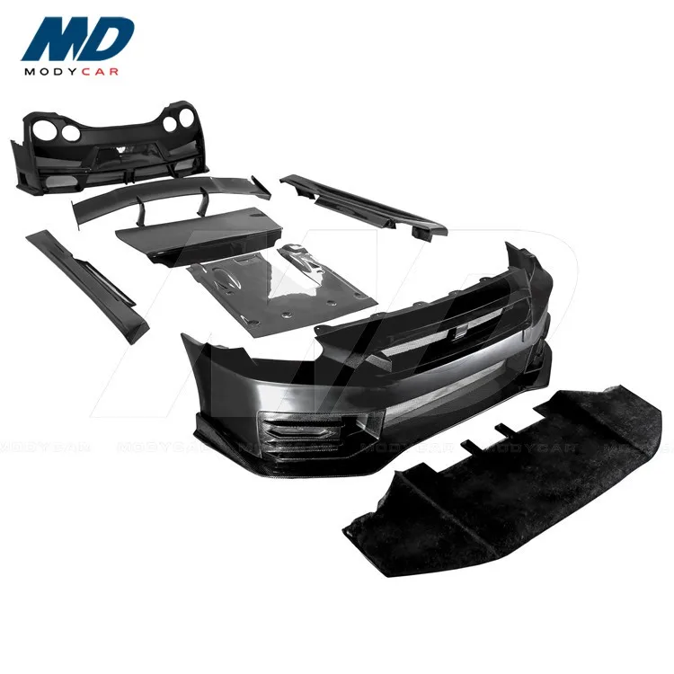 2024 Nismo Стиль Половина углеродного волокна комплект кузова для 2008-2024 Nissan R35 GTR