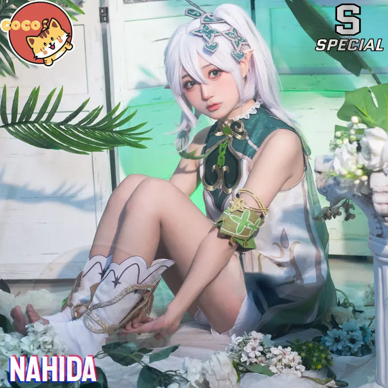 

CoCos-S Game Genshin Impact Nahida Cosplay Costume Game Cos Genshin Impact Cosplay Nahida Lesser Lord Costume and Cosplay Wig