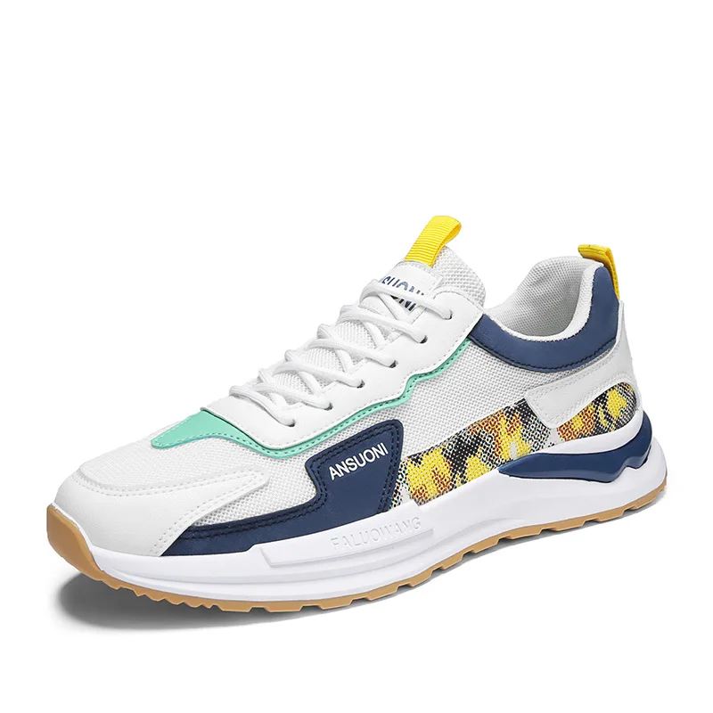 New Mesh Casual Sneakers Fashion Trend Breathable Low-top Sport Shoes Comfortable Lightweight Anti Skid Outdoor Running Shoes