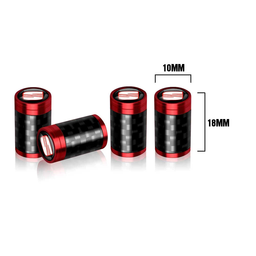 4 шт. автомобильные колпачки для клапанов шин из углеродного волокна значки