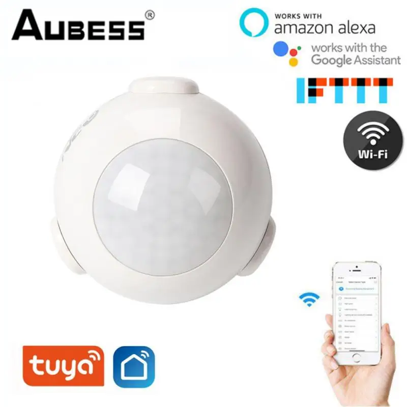 

Multi-device Controlled Wireless Infrared Detector Tuya Burglar Alarm Devices Remote Control Wifi Smart Home Pir Motion Sensor