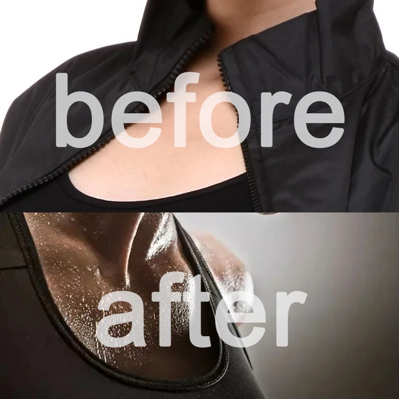 Men Body Trainer Sauna Suit Sweat Slimming Weight Loss Shirt Fat Burner Workout Shapewear Heavy Duty Fitness Loss Exercise Gym