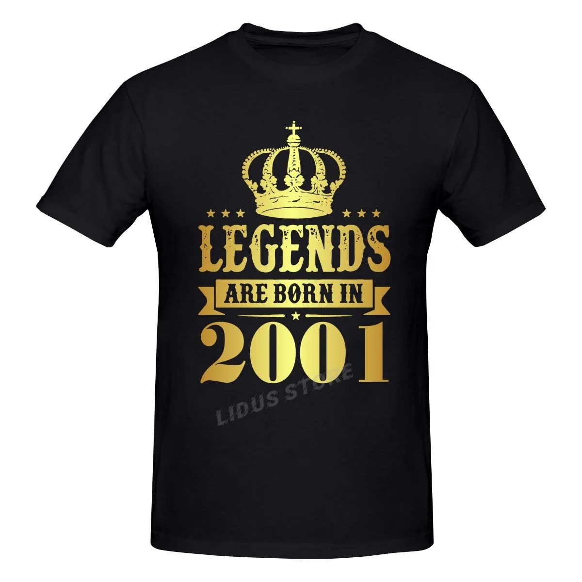 

Legends Are Born In 2001 21 Years For 21th Birthday Gift T shirts Harajuku Short Sleeve T-shirt Graphics Tshirt Brands Tee Tops