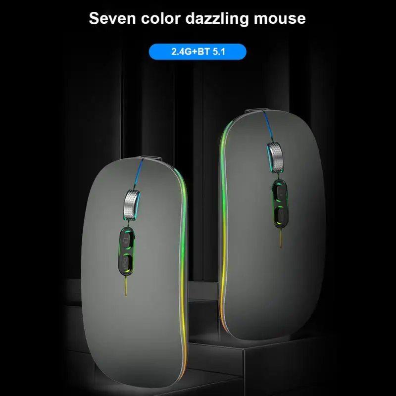 

Wireless Mouse Portable Bluetooth-compatible Mouse Office Home Tool One Button Return To Desktop Three-stage Dpi Adjustment
