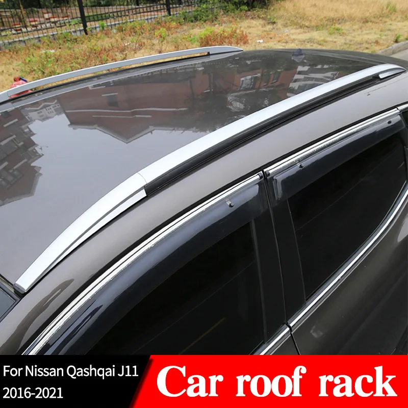 

Car Roof Rack For Nissan Qashqai J11 2012-2021 Luggage Carrier Aluminum Alloy Baggage Frame Exterior Tool Accessories