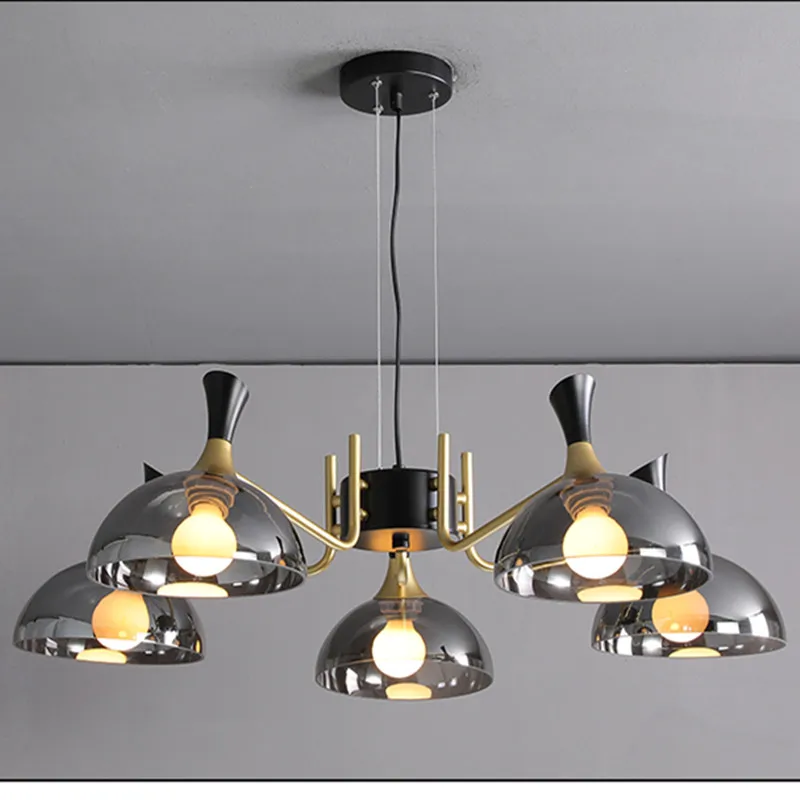 

New Nordic Glass LED Chandelier Lighting for Living Room Villa Loft Interior Decor Hanging Pendant Lamp Dining Kitchen Fixture