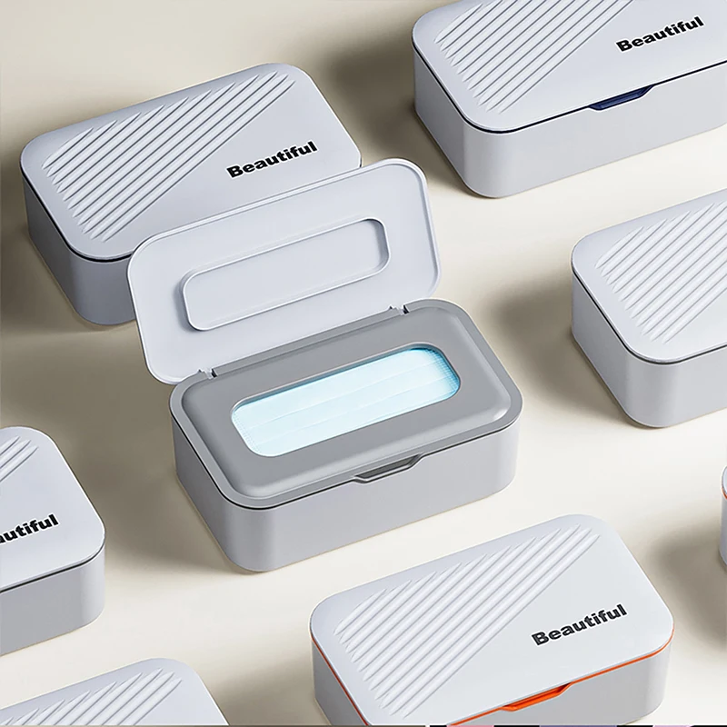 

Wet Tissue Box Desktop Seal Baby Wipes Paper Storage Box Household Plastic Dust-proof With Lid Tissue Box For Home Office Decor