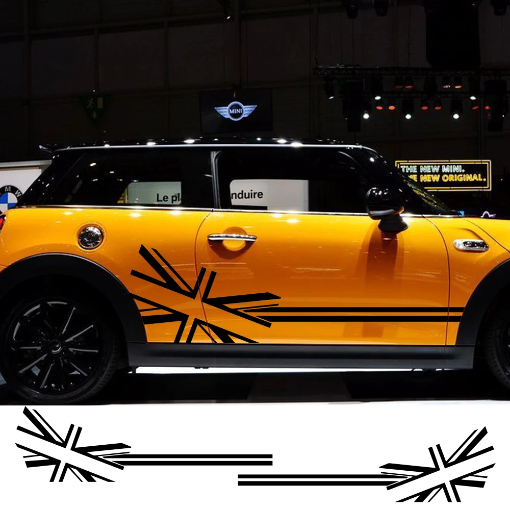 Глянцевая пленка наклейки на кузов автомобиля в виде флага для Mini Cooper R56 R57 R58 R50 R52