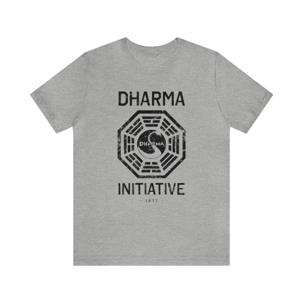 Футболки Dharma DHARMA Initiative 1977 хлопковая футболка с принтом LOST 8997 фанат потери ТВ-шоу