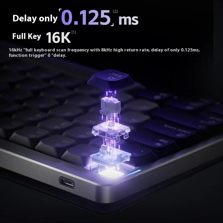 Клавиатура Nuphy Air75 HE с магнитным переключателем низкая задержка точность 0 01 мм