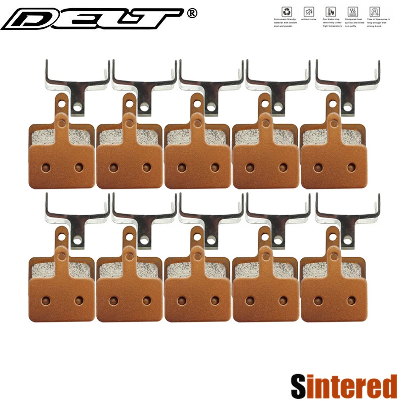 DELT 10 пар спеченных велосипедных дисковых тормозных колодок для SHIMANO B01S MT200 M315 395 415