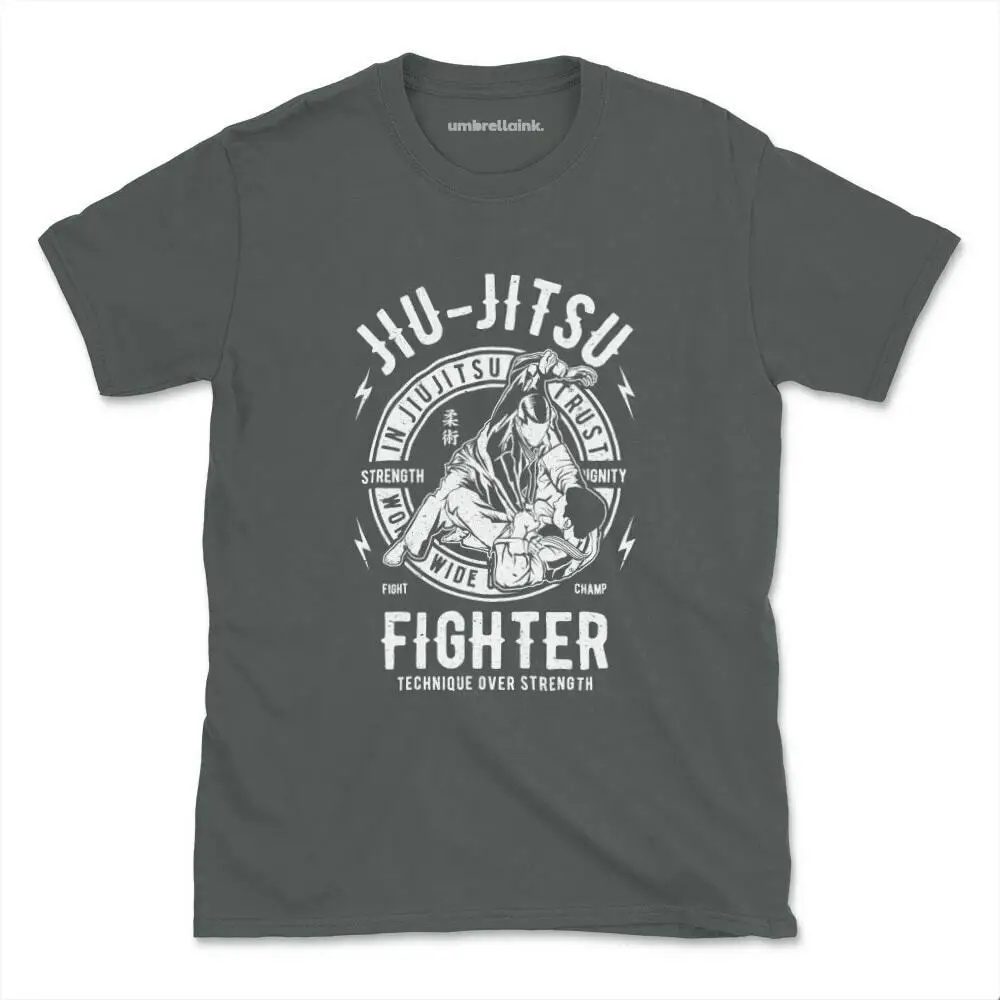 

Jiu Jitsu Fighter Vintage T-Shirt Graphic Mens Womens 90s 1970