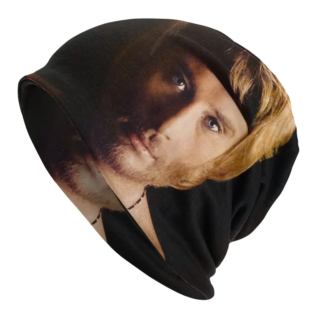 

Johnny Hallyday Bonnet Hats Knitting Hats Autumn Winter Rock Music Outdoor Skullies Beanies Hat Unisex Adult Warm Dual-use Caps