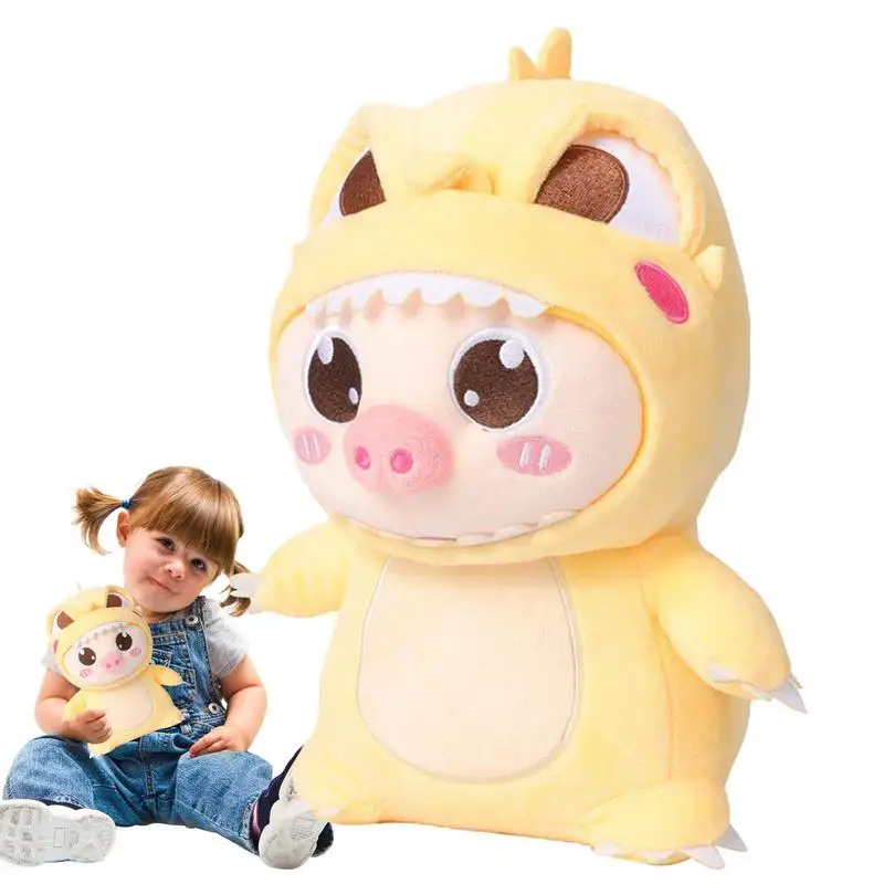 

Свинья плюшевая игрушка, креативные ПП хлопковые мягкие животные, плюшевые игрушки, многофункциональная желтая свинья, мягкая игрушка, Реалистичная милая игрушка свинья