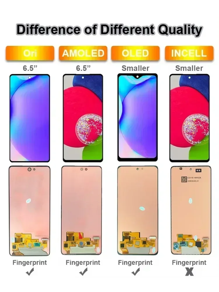 AMOLED ЖК-дисплей для Samsung Galaxy A52s 5G с сенсорным экраном в сборе замена A528B A528N LCD